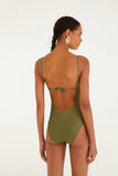 Farm Rio Strilitzia Dark Green One Piece in Dark Green