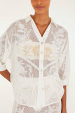 Farm Rio Nina Blouse in Off White
