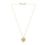 Talis Chains Mini Heart Pendant Necklace in Lime