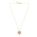 Talis Chains Mini Heart Pendant Necklace in Pink