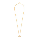 Talis Chains T-Bar Necklace Cz in Gold