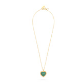 Talis Chains Mini Heart Pendant Necklace in Turquoise