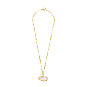 Talis Chains White Opal Pendant Necklace in White