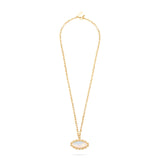 Talis Chains White Opal Pendant Necklace in White