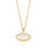 Talis Chains White Opal Pendant Necklace in White