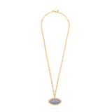 Talis Chains Blue Lace Eye Pendant in Blue Lace