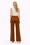 Silk 95 Five Obs Flare Pants in Nutmeg
