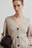 Second Female Alpha Knit Cardi in Beige