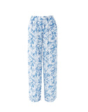 Melissa Odabash Olivia Trousers in Blue Leaf