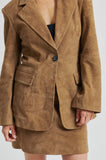 Second Female Suellen Suede Blazer in Oak