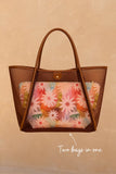 Never Fully Dressed Tan Mesh Tote Bag