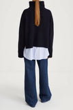Style In Hilary Merino Sweater in Navy