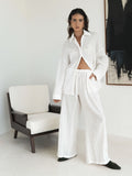 Luciee Josephine Relaxed Pant in White