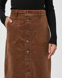 Paige Meadow Midi Skirt in Brown