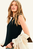 Jumper 1234 Distressed Tank in Black
