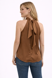 Silk 95 Five Vilette Halter Top in Nutmeg