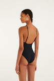 Farm Rio Copacanbana Beach One Piece in Black