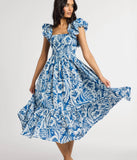 Mille Olympia Dress in Blue