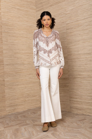 Hale Bob Elouise Top in Ivory