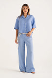 120% Lino Short Shirt in Pacific