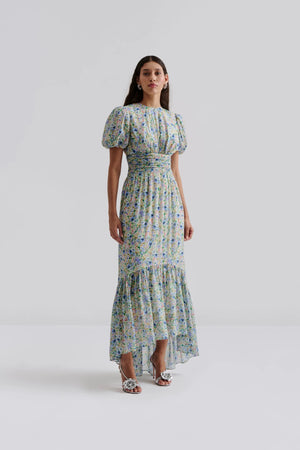 Malina Beatrice Maxi Dress in Blue