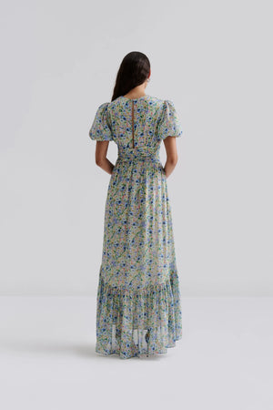 Malina Beatrice Maxi Dress in Blue