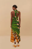 Farm Rio Toucan Tree Dress in Green