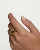 Pdpaola Sugar Ring Set in Gold