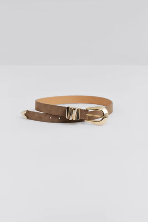 Malina Azelia Belt in Taupe