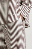Style In Mandria Stripe Shirt in Brown