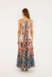 Farm Rio Boho Floral Delhi Mix Maxi Wavy Dress in Multi