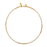 Talis Chains Square Cz Tennis Necklace in Gold