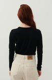 American Vintage Gamipy Long Sleeve Top in Black