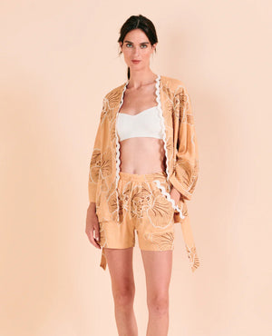 Valerie Khalfon Verona Vest in Beige