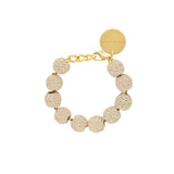 Vanessa Baroni Raffia Small Beads Bracelet in Sand