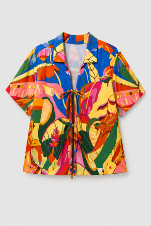Farm Rio Tropical Scenario Blouse MULTI