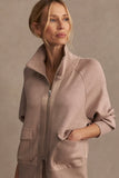 Varley Roxbury Zip Through in Taupe