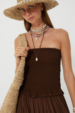 Charlie Joe Taro Top in Chocolate