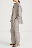 Style In Mandria Stripe Shirt in Brown