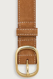 Varley Deena Suede Belt in Caramel