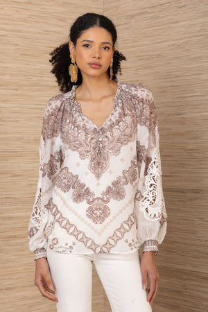 Hale Bob Elouise Top in Ivory