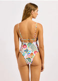 Seafolly Parfait V Neck One Piece in Pink