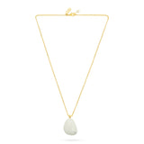 Talis Chains Rock Stone Pendant in White Jade