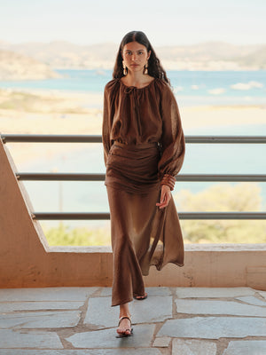Devotion Nomad Blouse in Chocolate