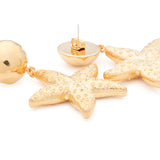 Vanessa Baroni Starfish Earrings in Gold