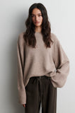 Second Female Alpha Knit O Neck in Rock