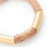 Vanessa Baroni Flex Bracelet in Creme Brulee Marble