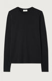 American Vintage Gamipy Long Sleeve Top in Black