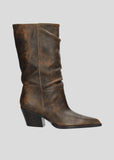 Lola Cruz Kara Western Boots in Chocolate