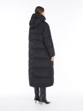 Maxmara Weekend Dolly Taffeta Long Puffa in Black